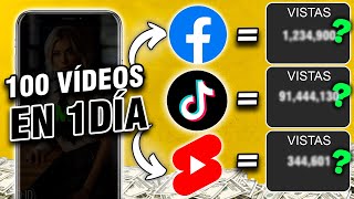 Crea 100 videos virales con IA y MONETIZA más en Facebook y YouTube TUTORIAL [upl. by Ring]