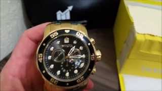 Relogio Invicta 80064 0072 Pro Diver Scuba B Ouro 100 Original [upl. by Lynn]