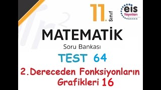 Eis Yayınları 11Sınıf Matematik Soru Bankası Test 64 [upl. by Jae]