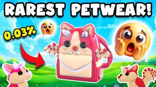 🍰The NEW RAREST PET WEAR In Adopt Me😱🍓 [upl. by Arst]