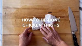 How to Debone Chicken Thighs [upl. by Marozik248]