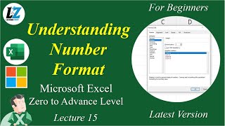 15 MS Excel for Beginners  Number Format  Learner Zero excel learning exceltips teacher [upl. by Namreg]