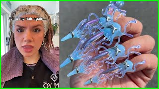 🏵️ NAIL ART STORYTIME TIKTOK 🏵️ NEW Bailey Spinn Idol  POVs Tiktok 42 [upl. by Wesla182]