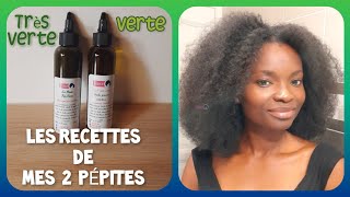 🇨🇮71• Cheveux en bonne santé  MES 2 PÉPITES VERTE ET TRÈS VERTE 💚 RECETTES HYPER FACILES  Valèh Té [upl. by Erelia]