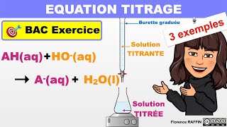 TITRAGE EQUATION et SCHÉMA  Exercice  Terminale [upl. by Zadack]