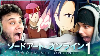 Sword Art Online Episode 1 REACTION  This Our Future [upl. by Handler]