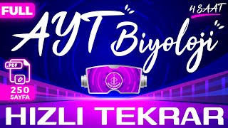 AYT Biyoloji Full Tekrar  4 Saatte AYT Biyoloji Hızlı Tekrar  PDF [upl. by Arawaj89]