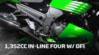 2011 Kawasaki ZZR1400ZX14 technical video [upl. by Mame]