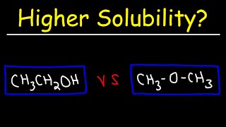 Solubility of Organic Compounds [upl. by Arrol831]