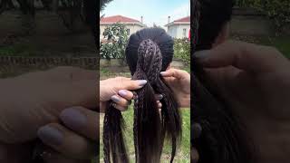 3 ways to use hair extension elastic band howtobraid hairstyle hairextension wigs hair [upl. by Atnicaj715]