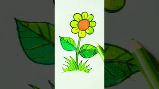 How To Draw A Beautiful 🌼 Flower Drawing 🌺 Easy shorts [upl. by Lionel942]