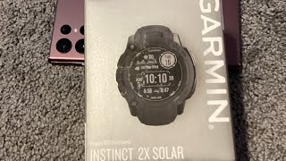 Garmin Instinct Solar 2x Graphite Unboxing [upl. by Rennane]