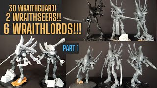 I kitbashed 8 WRAITHLORDS kitbashing Eldar  my dream Warhammer Army [upl. by Shivers]