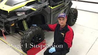 Polaris General 1000 Stage 1 Suspension SetUp Alignment Ride height Shock Nitrogen Charge [upl. by Hakkeber]