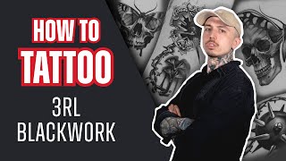 How to Tattoo 3RL Blackwork Surrealism with Ben Dunning  Tattoo Tutorial [upl. by Ntsyrk]