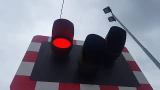 Skipping and dodgy alarm Poyntzpass Station Level Crossing Armagh Saturday 15521 [upl. by Airym]