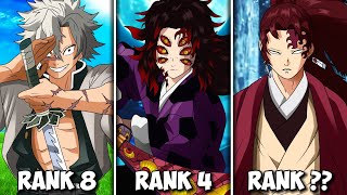 The Top 25 Strongest Characters in Demon Slayer Tanjiro Kokushibo Yoriichi [upl. by Emolas830]