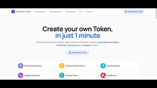 CreateMyTokencom Review  Legit Token Creator [upl. by Crofton]