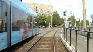 Führerstandsmitfahrt Straßenbahn Chemnitz CVAG  Gablenz  Hutholz [upl. by Ahsinehs450]