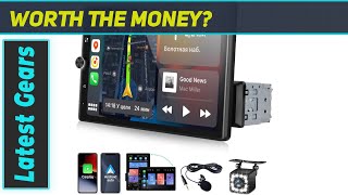 reviewCAMECHO 104quot Rotatable Touch Screen Car Stereo Ultimate Connectivity for Your Drive [upl. by Holmann647]