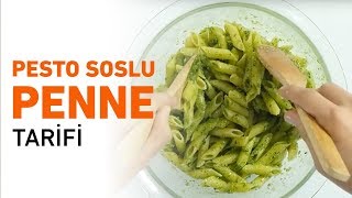 Pesto Soslu Makarna Nasıl Yapılır  Pesto Soslu Penne Tarifi [upl. by Aicilec]