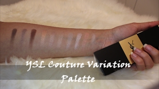 YSL Couture Variation Palette  SWATCH VIDEO [upl. by Yaned]