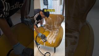 Sofa cleaning fabric sofa cleaning viralvideo youtubeshorts [upl. by Ataymik]