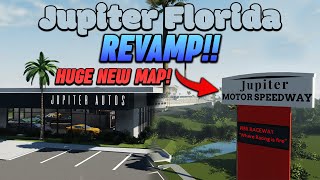 HUGE NEW MAP CARS amp MORE JUPITER FLORIDA REVAMP  ROBLOX  Jupiter Florida [upl. by Nofpets571]