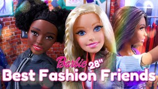 Barbie 28 Inch Best Fashion Friend Doll PLUS Mix amp Match Clothes [upl. by Milly421]