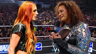 WWE 16 November 2024 Becky Lynch return to challenge Nia Jax for womens Championships Highlights HD [upl. by Berkin]