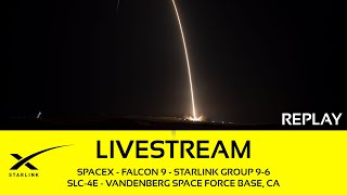 SpaceX  Falcon 9  Starlink 96  SLC4E  Vandenberg Space Force Base  September 12 2024 [upl. by Kinimod605]