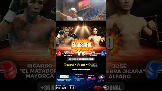 Ricardo Mayorga Vs José Quiebra Jicara Alfaro en polideportivo Alexis Arguello [upl. by Bremser802]