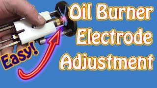 How to Adjust the Electrode Points Gap On Riello Oil Fired Burners Basic Boiler Maintenance Part 4 [upl. by Nylrem]