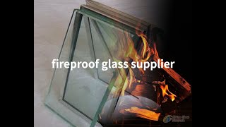 Fireproof glass I antifire glass expert from CHINA [upl. by Stier]