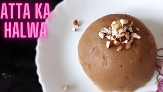 Atta ka Halwa recipe  wheat flour dessert  wheat halwa [upl. by Anecuza761]