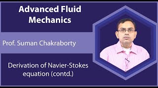 Lecture 16 Derivation of Navier  Stokes Equation Contd [upl. by Garvy408]