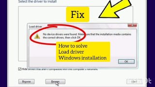 How to solve load driver during windows installation  Dell vostro laptops [upl. by Purdy]