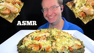 ASMR PESTO PIZZA MUKBANG EATING SOUNDS [upl. by Erlinna]