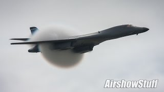 USAF B2 Spirit and B1B Lancer Bombers  2009 Selfridge ANGB Airshow [upl. by Adnawyek484]