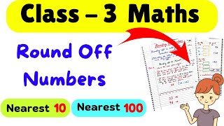 Rounding Off Numbers Class 3 Math Maths Worksheet for Class 3 Round Off Numbers Maths for Class 3 [upl. by Lucille67]