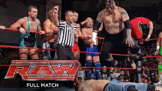 FULL MATCH  John Cena amp Randy Orton vs Raw roster – 17on2 Handicap Match Raw March 17 2008 [upl. by Anirhtak]