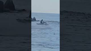 FUN FAST JET SKI RIDE IN THE FLORIDA BOAT INLET – VENICE FLORIDA JETTY ACTION [upl. by Dnomaj857]