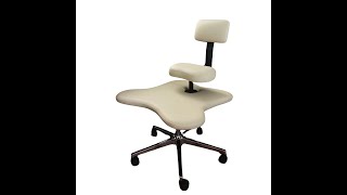 BalanceBlend Crossed Legged Kneeling Ergonomic Chair with Backrest  sithealthiercom [upl. by Arbma]