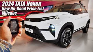 2024 Tata Nexon Top Model New On Road Price List Mileage Features [upl. by Kcireddor]