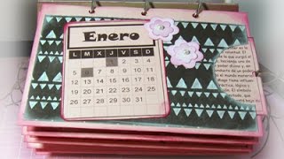 Calendario personalizado scrapbook [upl. by Thrift371]