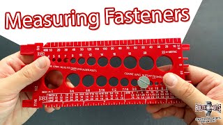 How to Measure Bolts Nuts and Screws Using a Thread Gauge Size Tool [upl. by Suckram]