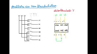 Anschluss eines Stern  Dreieck Schalters [upl. by Aliuqaj]