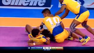 Tamil Thalaivas  Kabaddi  C Arun s Hifi vs Bengal Warriors [upl. by Forrester67]