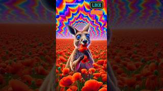 Trippy Wallaby animals facts education 💥🧠🗯⁉️ ♥️ [upl. by Irodim]