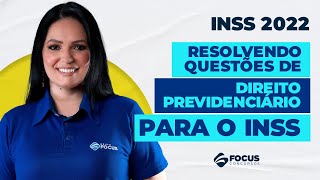 Concurso INSS 2022  Resolvendo questões de Direito Previdenciário [upl. by Cicily]